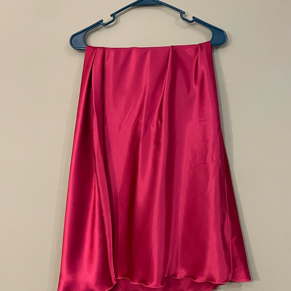 Nichole Miller silk slip skirt